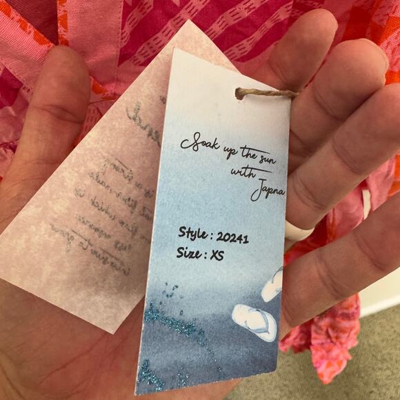 Goa Beachwear by Japna Boho Flowy Mini Dress US Women's XS - Picture 6 of 7